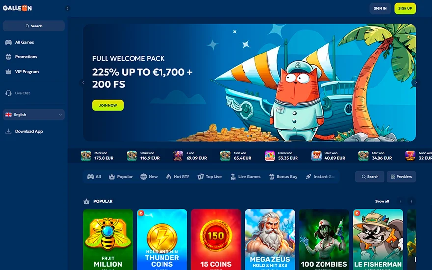 Galleon Bet screenshot
